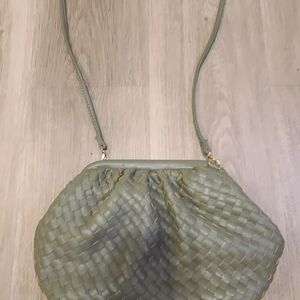 Urban Expressions Olive Woven Shoulder Bag